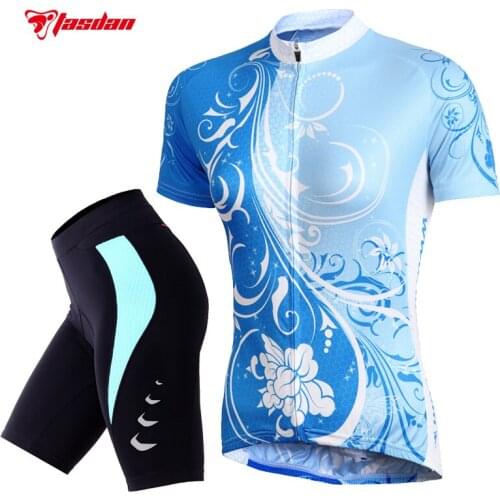 Tasdan Cycling Wear Cycling Clothes Womens Cycling Jersey Sets Cycling Shorts Breathable Outdoors Short Suits Running Wear