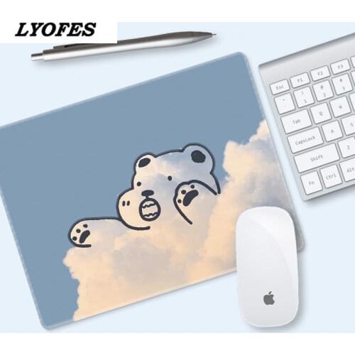 Office Accessories Deskpad Cute Mouse Pad Writing Desk Mats Laptop Mouse Mat Kawaii Mouse Pad Mat for Mice Mouse 22x18cm