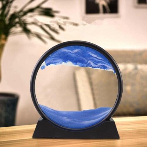 Hourglass 3D Natural Landscape Flowing Sand Picture Moving Grit Hourglass Quicksand Painting Living Room Decoration Dropship