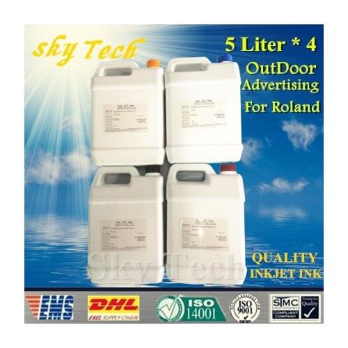 20KG Pigment Eco Solvent Ink suit for Roland series printer , Outdoor Advertising Ink For banners canvas Car stickers etc