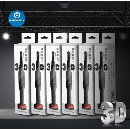 3D Precision Screwdriver S2 Steel Screwdriver Bit Anti-Rust Anti-Slip Philips Pentalobe Y Convex Cross for iPhone Samsung Repair