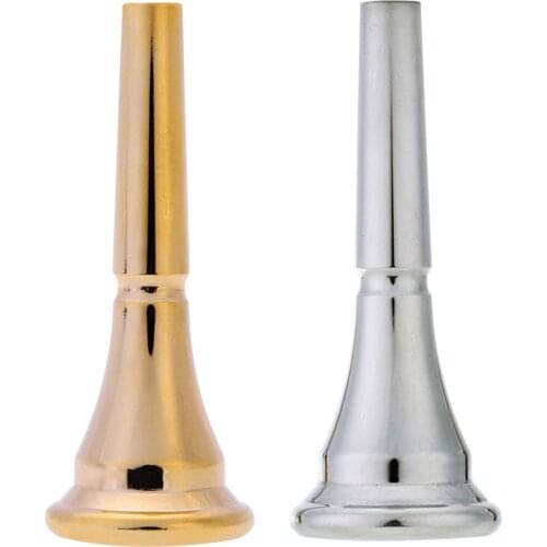 Professional Gold Silver Plated French Horn Mouthpiece Metal Copper Alloy French Horn Musical Instruments