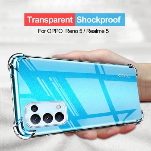 Shockproof Silicone Phone Case For OPPO Realme C2 A1K 3 X K3 5 6 7 X7 PRO X2 X50 5G V3 OPPO RENO Z 2 X2 4 5 Pro Back Cover