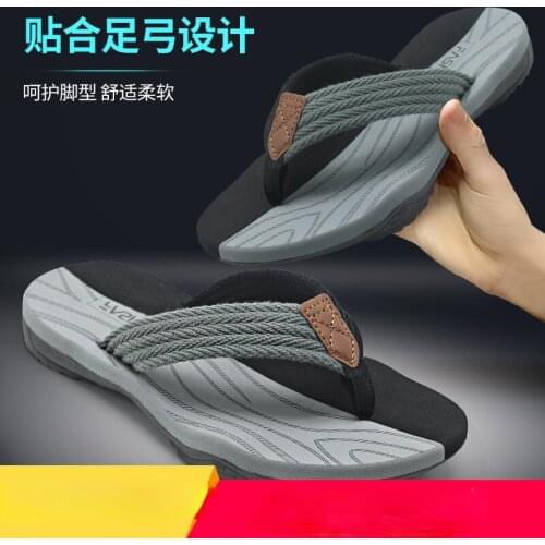 The new neutral soft sole is not easy to slip people word drag fashion trend mens foot slippers casual beach shoes women