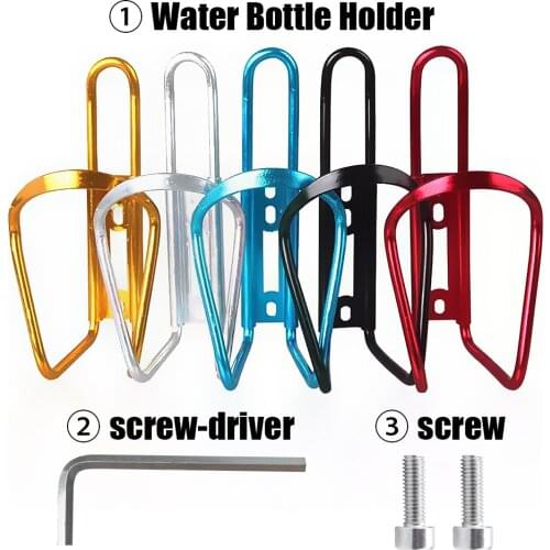 Aluminum Alloy Bicycle Water Bottle Holder Mountain Bike Bottle Can Cage Bracket Cycling Drink Water Cup Rack Cycle Accessories