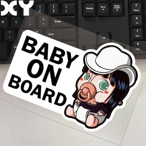 Waterproof Baby in Car Car Stickers Decal Car Styling Doodle Cute Funny Stickers for Cars Automobile