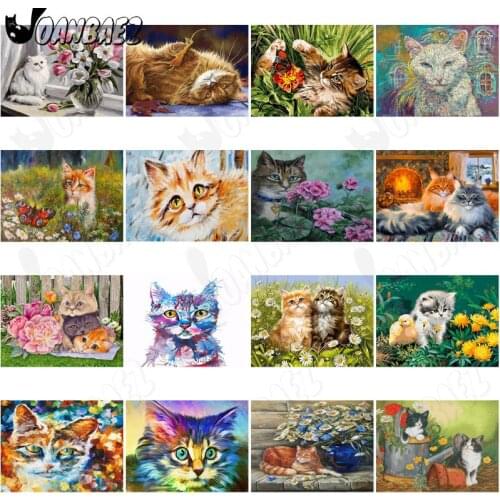 Animal Cat 5D Diy Diamond Painting Oil Painting Cross Stitch Mosaic Handmade Abstract Full Diamond Wall Decoration Inlaid Craft