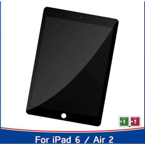 AAA+ For Apple iPad 6 Air 2 LCD Display Touch Screen Digitizer Assembly Replacement For Apple iPad Air 2 A1567 A1566 LCD Panel