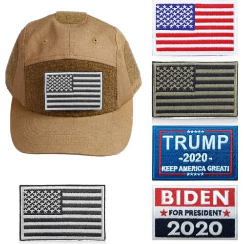 3/5pcs 2020 Embroidery Sticker American Flag Sewing Armband Applique Great Badge