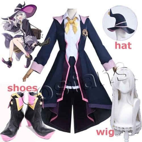 Anime Manga Wandering Witch: The Journey of Elaina Cosplay Elaina Costume Women Magic Girl Suit Fancy Outfit Halloween Uniforms