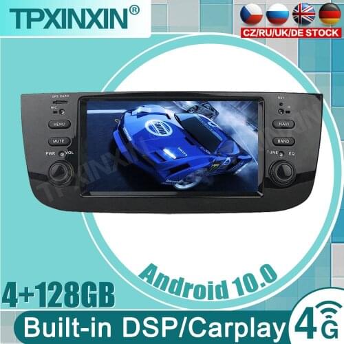 DSP 4GB 64GB Autoradio 1 Din Android 10 Car DVD Multimedia Player For Fiat/Linea/Punto evo 2012-2015 GPS Navigation Stereo audio