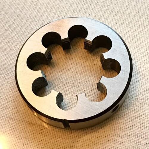 Free shipping of 1PC alloy steel made manual die M35*1.0mm/1.5mm/2.0mm for steel iron aluminum copper workpiece threading