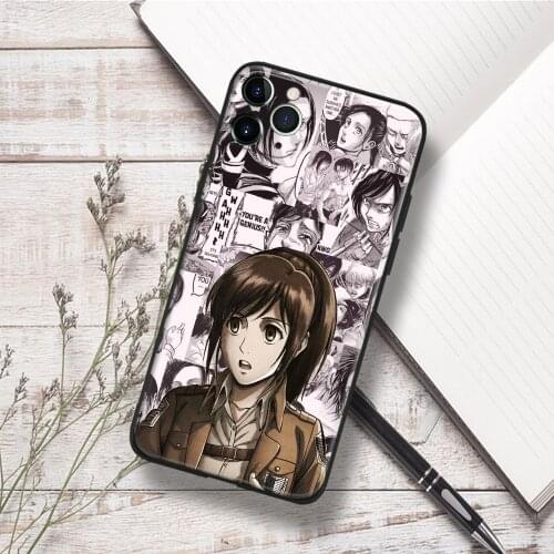 Sasha Blouse Attack on Titan Anime Phone Case For IPhone 11 12 Mini Pro XS Max 6s X XR 6 7 8 Plus SE Soft TPU Glass Cover