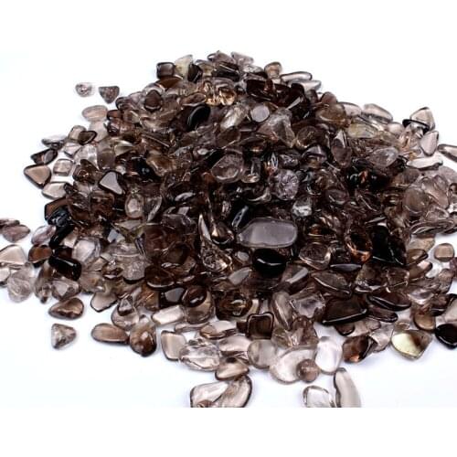 Smoky Quartz Tumbled Stones Natural Crystal Crushed Gems Healing Bulk Gemstones Chips Craft Reiki FIsh Tank Home Decoration 100g