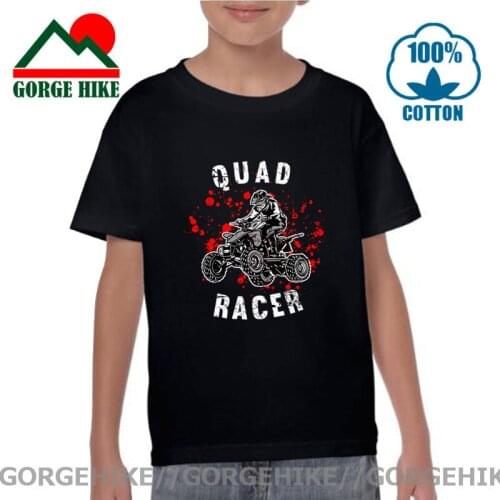 Vintage Splash Design Quad Racer T shirt kids ATV Offroad Quad Motorbike T-shirt Quad Motorcycle tshirt ATV Quad Dirt Bike Tops