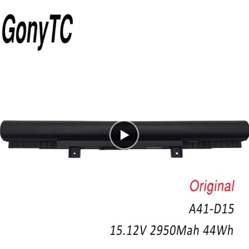 GONYTC A41-D15 15.12V 44WH 40050632 Laptop Battery For Medion Akoya E6416 P6659 E6424 P6657 ERAZER P6661 A42-D15 A42-D17 A31-D1