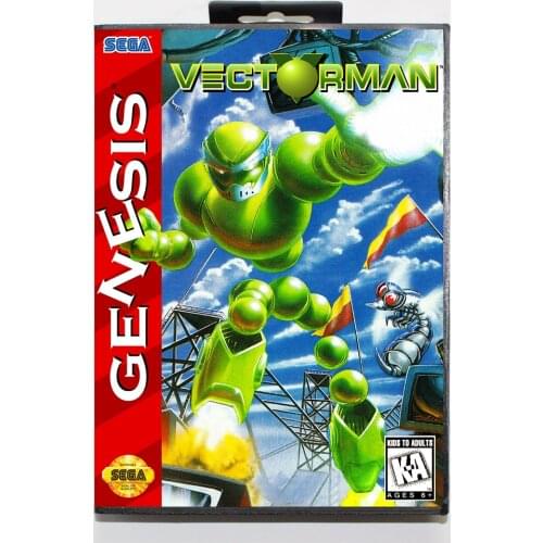 Vectorman 16bit MD Game Card For Sega Mega Drive/ Genesis with Retail Box