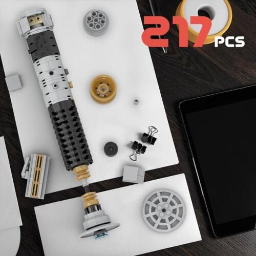 MOC Laser Launch Sword Shape Figures Robot Grievous Vader Hilt Building Block Star General Combat Set Brick Childrens Toy Gift