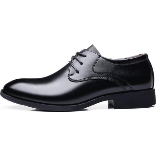 Mazefeng Men Wedding Shoes Microfiber Leather Formal Business Pointed Toe for Man Dress Shoes Mens Oxford Flats Plus Size 38-44