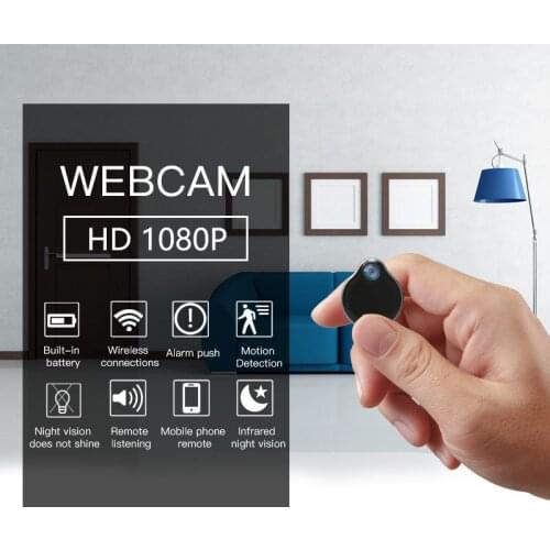 Mini IP Camera HD 1080P Wireless Camcorder Home Security Alarm APP Push Motion Senor Night View With Magnetic Rotating Base