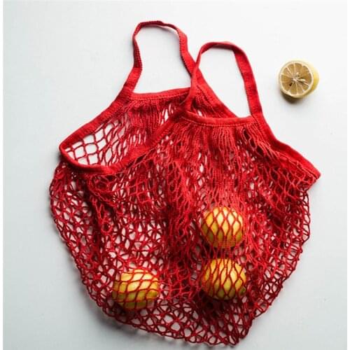 Reusable Hollow Net Bag Vegetables Mesh Storage Bags Portable Organizer Convenience Holder Kitchen Vegetables Storages