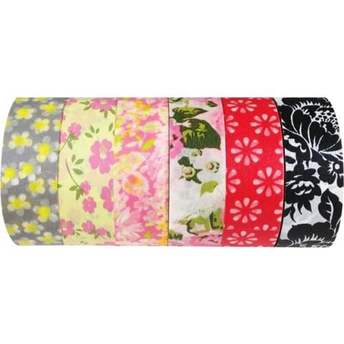 Set of 6 Japanese Washi Masking Tape Collection Premium Value Pack, VPK9