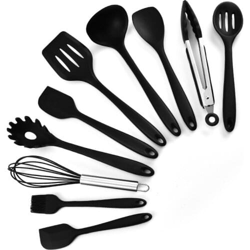 10pcs Silicone cooking gadgets set kitchenware cooking spatula Shovel tools kitchen tools cooking tools nonstick cookware set