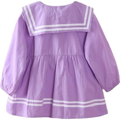 New Spring Autumn Baby Girls Fashion Clothing Children Cotton Tie Wind Dress Kids Infant Casual Clothes Toddler Cute Sportswear