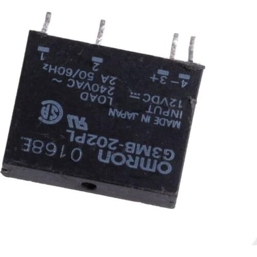 New Solid State Relay G3MB-202PL DC-AC PCB SSR In 12V DC Out 240V AC 2A New