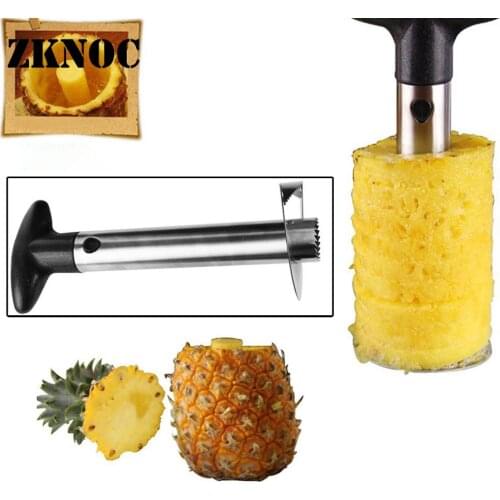 ZKNOC Stainless Steel Pineapple Peeler Cutter Fruit Pineapple Corer Slicer Peeler Tools Cutter Tackle Tool Kitchen Accessories
