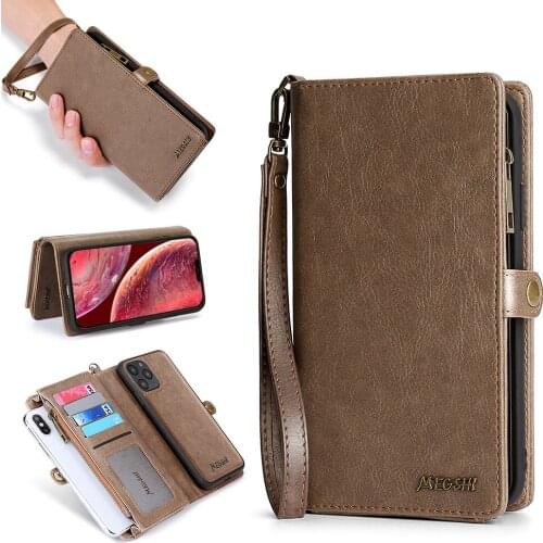 Suitable for IPhone 11/12/13promax 7/8plus Multifunctional Card Wallet Type Case for IPhone XSmax XR XS X Flap Protective Sleeve