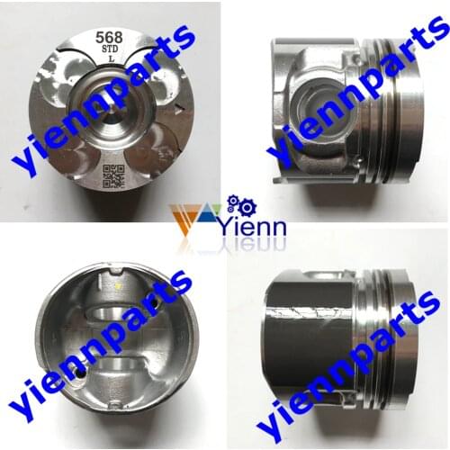 For Mitsubishi 4D56T-DI 4D56U Piston Kit With Pin Clips And Ring Set 1000A407 L200 16Valves Direct injection Engine Parts