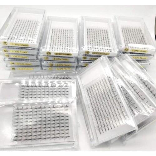 10d volume fan eyelashes premade fans 0.05mm 0.07mm 0.1mm planting volume fan eyelash synthetic hair soft hair volume eyelash