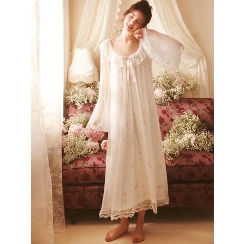 Женские ночные сорочки с кружевом Rose Tree China At AliExpress