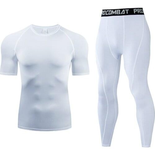 Summer Fashion Leisure brand Mens Set Tracksuit Sportswear Track Suits Male Sweatsuit Short Sleeves T shirt 2 piece set