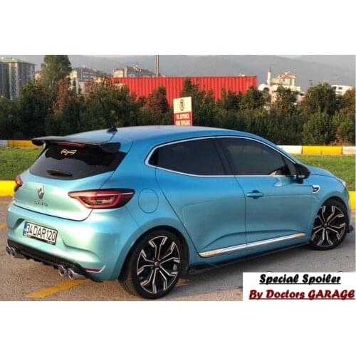 Renault Clio 5 Special Desing Spoiler 2019 2020 Spoilers Fiber Rear Wing Top Car-styling Auto Car Cup Accessory Ornament Black