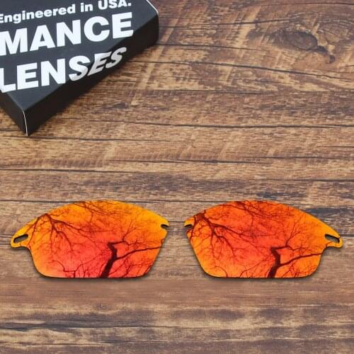 ToughAsNails Polarized Replacement Lenses for Oakley Fast Jacket Sunglasses Fire Red Mirrored (Lens Only)