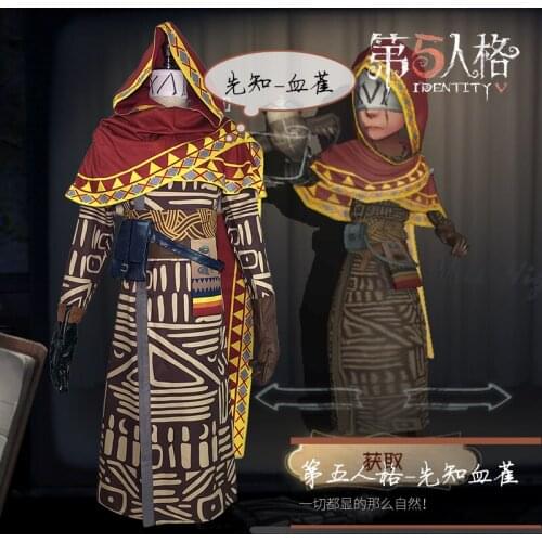 Eli Clark cos Identity V anime man woman cosplay High-quality Kimono fashion costume full set Jumpsuit + cloak + accessories