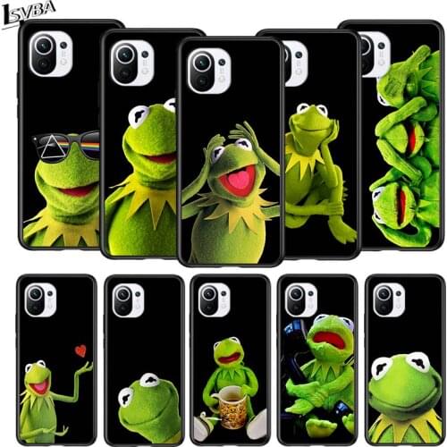 Funny The Frog for Xiaomi Mi 11 10T Note10 Ultra 5G 9 9T SE 8 A3 A2 A1 6X Pro Play F1 Lite 5G Black Phone Case