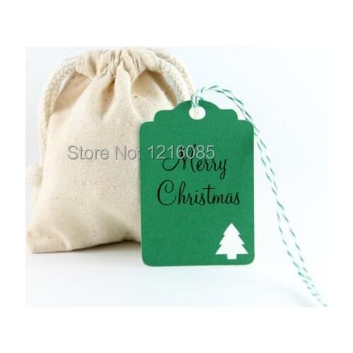 Christmas Gift Tags Green Tags with Christmas Tree, Personalized Christmas Tags, Wish Tree