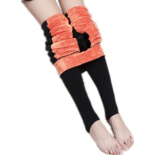 Women Thicken Winter Leggings 2018New Casual Velet High Elastic Waist Leggings Female Warm Pants Outerwear Leggings Hot SaleQ990