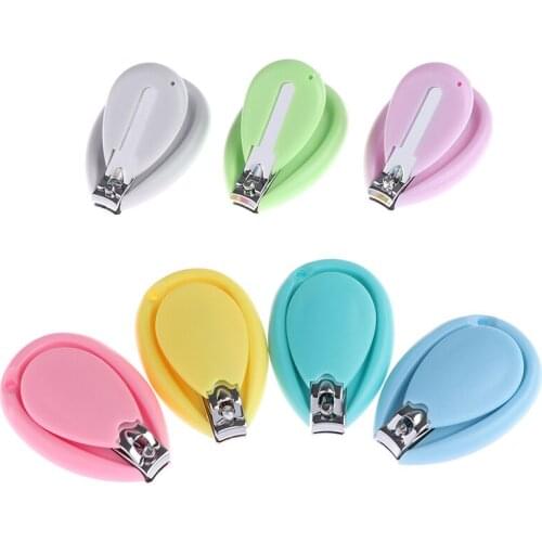 1Pc Baby nail clipper safety cutter toddler infant scissor random color