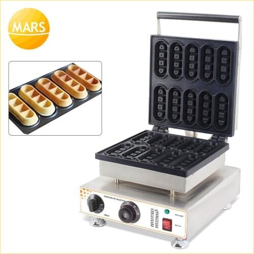 Mars Non-stick 10pcs 110v 220v commercial waffle sticks commercial belgian waffle maker machine for sale