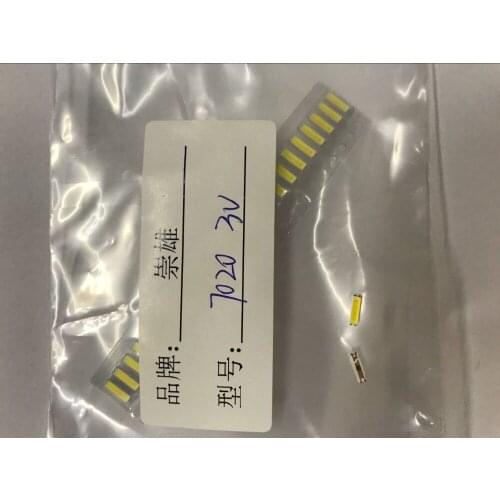 100pcs/Lot SMD LED 7020 3V 0.5W 150mA Cold white For TV Backlight