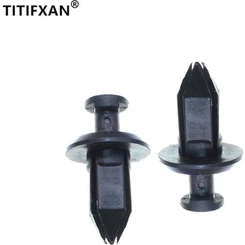 20PCS Auto bumper middle cooling net cover plank square hole push-in expansion snap for Citroen BMW Peugeot fasteners clips