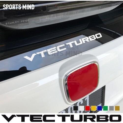 3 Pieces Sports Mind VTEC TURBO Windshield Car Sticker Decal Automobiles Car Styling For Honda Fit Jazz JDM Exterior Accessories