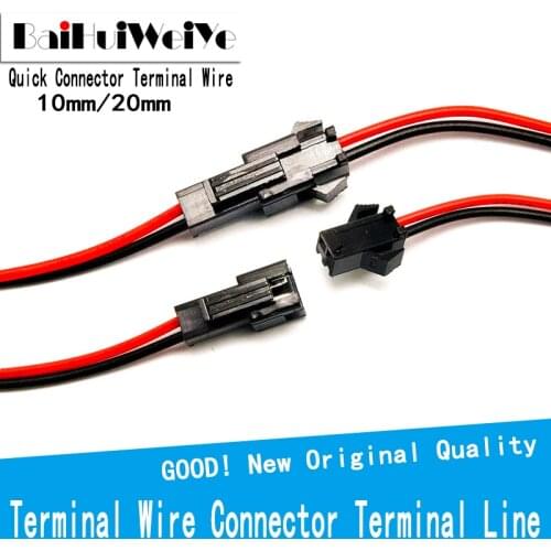 40pcs/set Male to Female Plug Terminal Wire Connector Terminal Line for LED Downlight Ceiling Lamp Quick Connector Terminal Wire