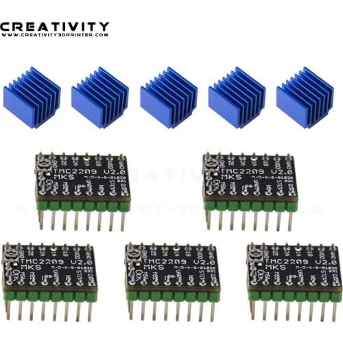 TMC 2209 stepper driver for BIGTREETECH SKR V1.3 MKS TMC2209 Stepstick engine stepping driver module silent 3d printer drivers