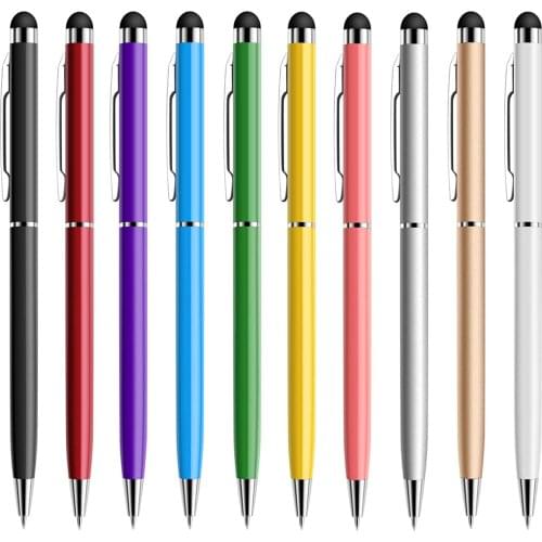 500pcs 13 colors Universal Capacitive 2in1 Touch Screen Drawing Stylus Pen for iPad 1 2 3 Apple Samsung iPhone Tablet Smartphone