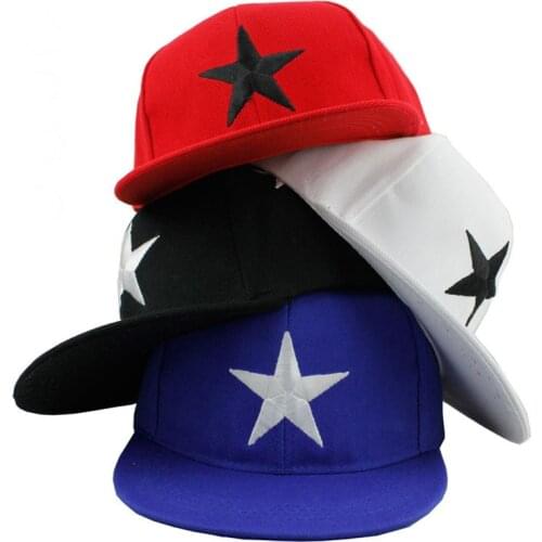 Doitbest Snapback Cap Kid Boys Girls Baseball Caps Hip Hop Cap Five-pointed star Summer sun hat Children Hats Kids Sunscreen Hat